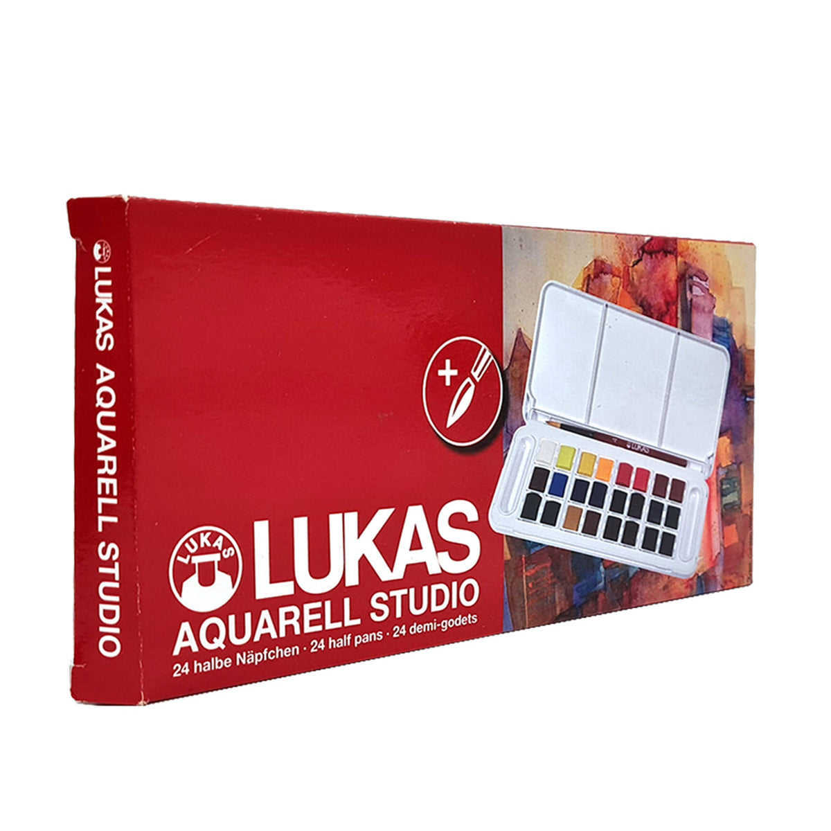 Zestaw farb akwarelowych LUKAS Studio w plastikowym pudełku - 24 szt.