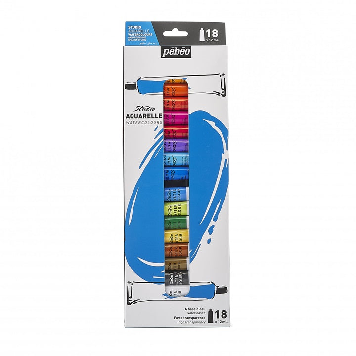Zestaw farb akwarelowych  Pebeo Studio 18 x 12 ml | Artmie