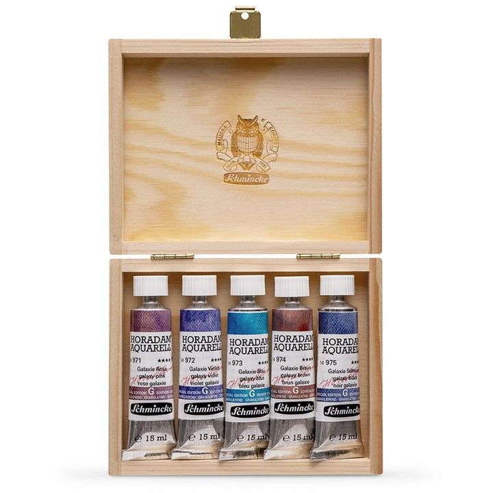 Zestaw farb akwarelowych w tubach Schmincke Super Granulation 5x15ml | Set galaxy | Artmie
