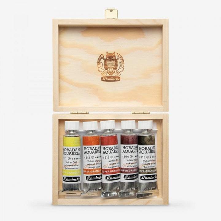 Zestaw farb akwarelowych w tubach Schmincke Super Granulation 5x15ml | Set volcano | Artmie