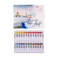 Zestaw farb akwarelowych White Nights w tubkach / 24 szt x 10 ml | Artmie