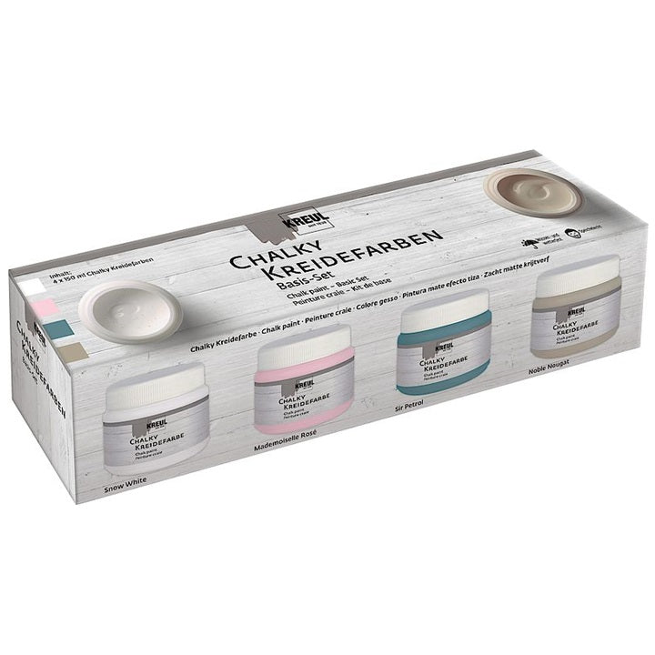 Zestaw farb CHALKY BASIC C. Kreul / 4 szt x 150 ml | Artmie