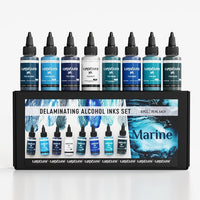 Zestaw farb delaminacyjnych KAMENSKAYA "Marine" 8x30 ml | Artmie