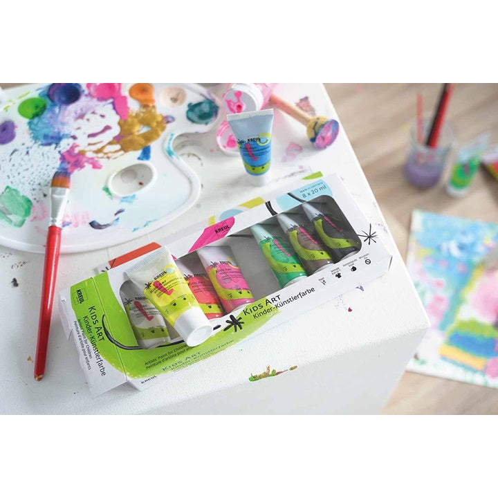 Zestaw farb dla dzieci KREUL 8 x 20 ml | Artmie
