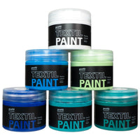 Zestaw farb do ciemnych tkanin Profil Błękitna Laguna 6 x 50 ml | Artmie