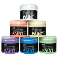 Zestaw farb do ciemnych tkanin Profil - Pastel Candy 6 x 50 ml | Artmie