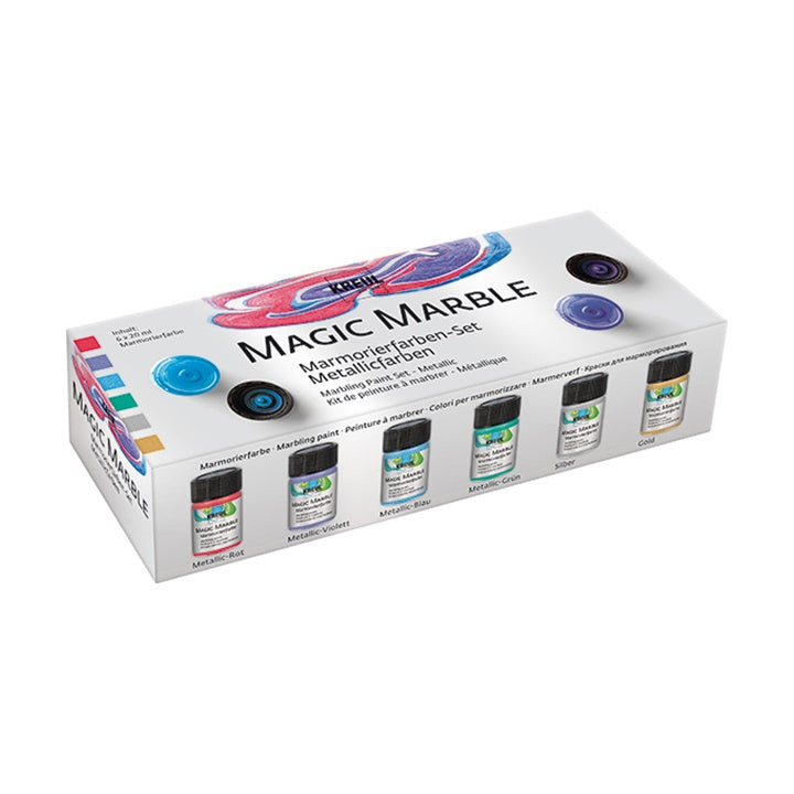 Zestaw farb do marmurkowania Kreul Magic Marble 6x20 ml | Artmie