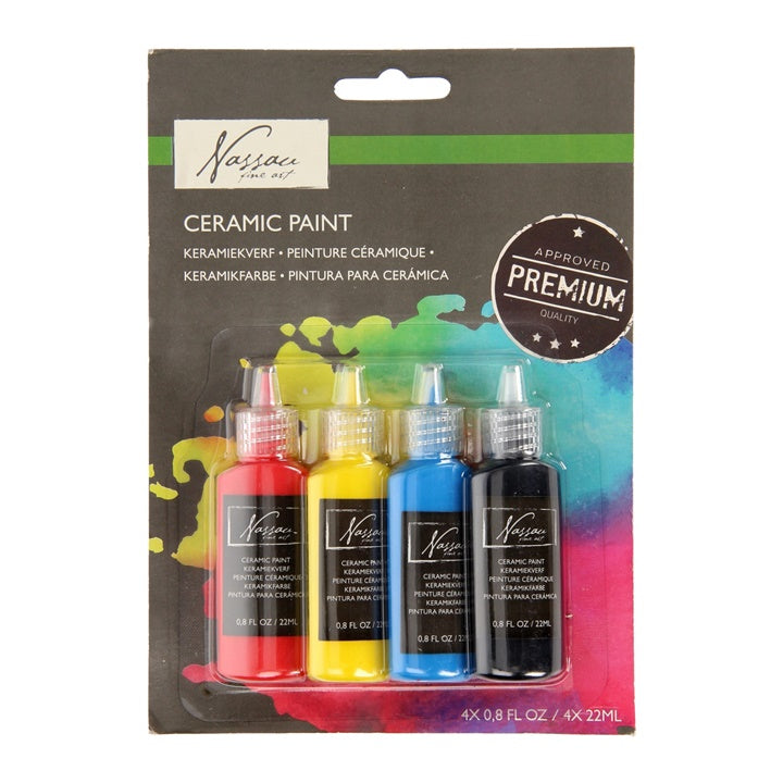Zestaw farb do porcelany Nassau Fine Art 4 x 22 ml | Artmie