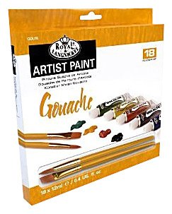 Zestaw farb gwaszy ARTIST PAINT / 18 szt x 12 ml | Artmie