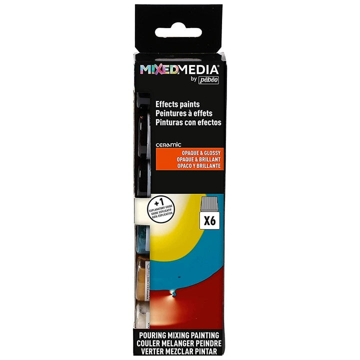 Zestaw farb Mixed Media Pebeo  - Ceramic 6 x 20 ml | Artmie
