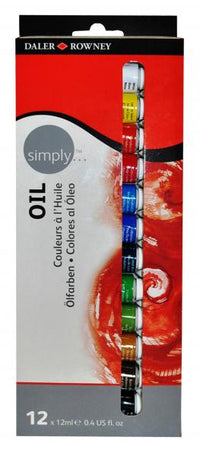 Zestaw farb olejnych Simply Daler - Rowney 12 x 12 ml | Artmie