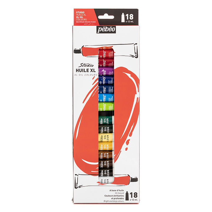 Zestaw farb olejnych Studio Huile XL Pebeo 18 x 12 ml | Artmie
