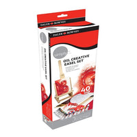 Zestaw farb olejnych ze sztalugą - Creative Easel Set / 40 elementów | Artmie