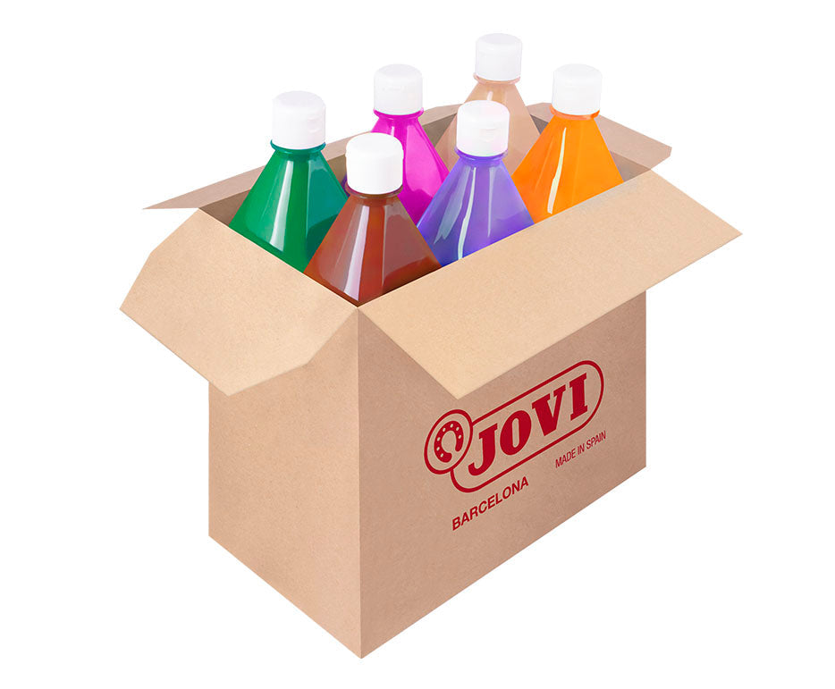Zestaw farb plakatowych w płynie JOVI Premium 6 x 1000 ml – wariant B