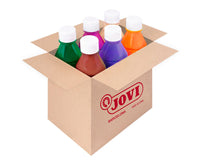 Zestaw farb plakatowych w płynie JOVI Premium 6 x 250 ml – mix kolorów wariant B