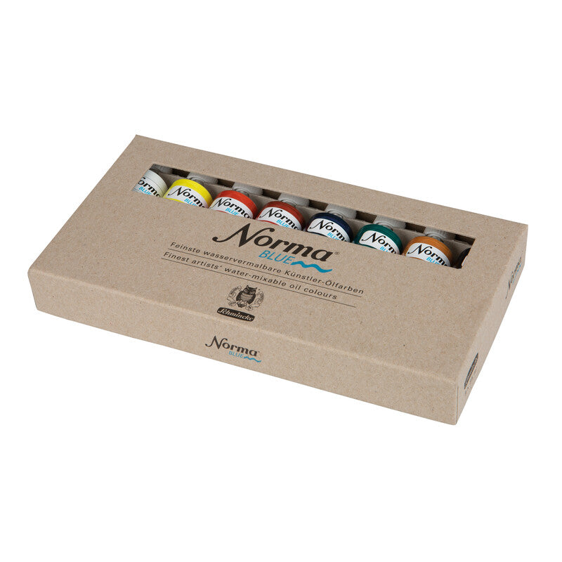 Zestaw farb Schmincke NORMA Blue w kartoniku, 8 x 35 ml