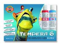 Zestaw farb TEMPERA 6, Koh-I-Noor / 6 szt x 16 ml | Artmie