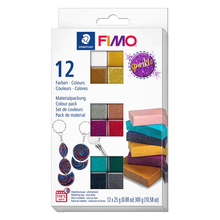Zestaw FIMO Effect Polymer Clay, błyszczące kolory | Artmie