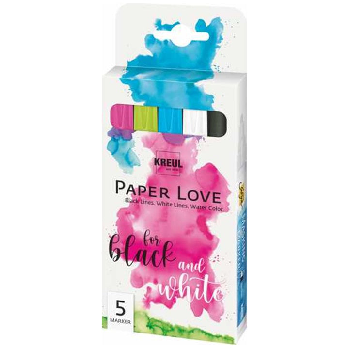 Zestaw flamastrów KREUL Paper Love 5 szt | Artmie