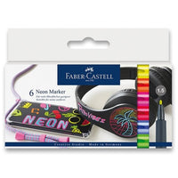 Zestaw flamastrów neonowych Faber Castell 6 szt. | Artmie
