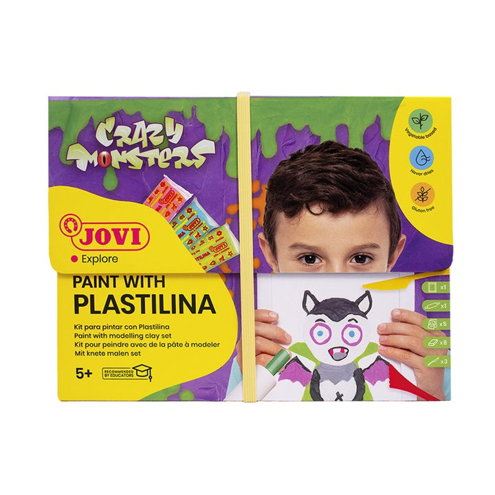Zestaw JOVI Crazy Monsters - malowanie plasteliną | Artmie
