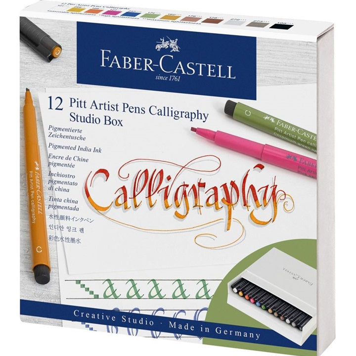 Zestaw kaligraficzny Pitt Artist Pens Calligraphy Studio Box Faber-Castell | Artmie
