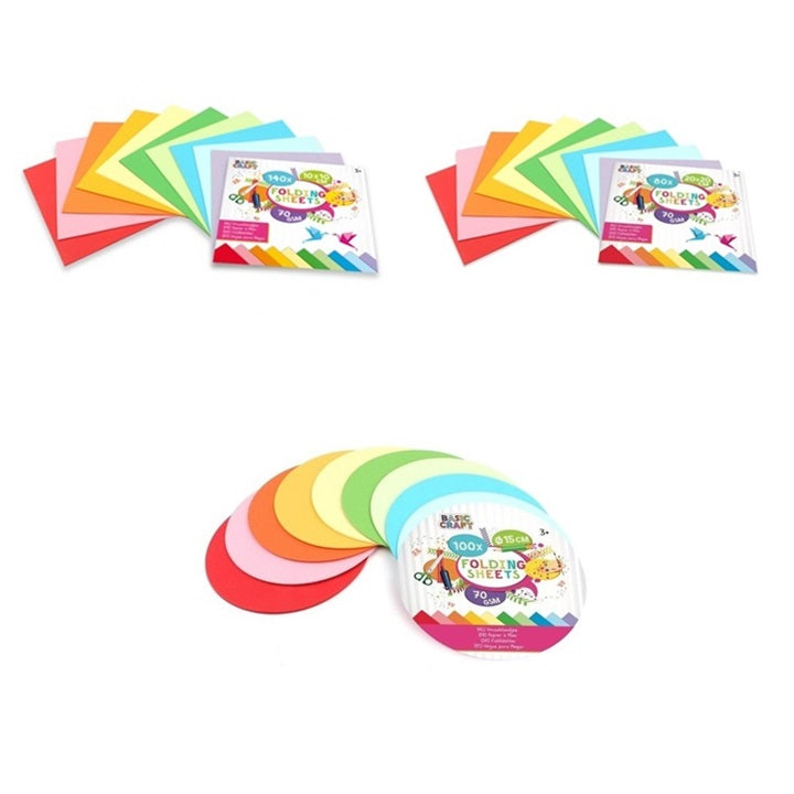 Zestaw kolorowych papierów | różne rozmiary | Artmie