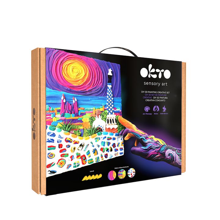 Zestaw kreatywny 3D OKTO "Park Guell w Barcelonie" 30 x 40 cm | Artmie