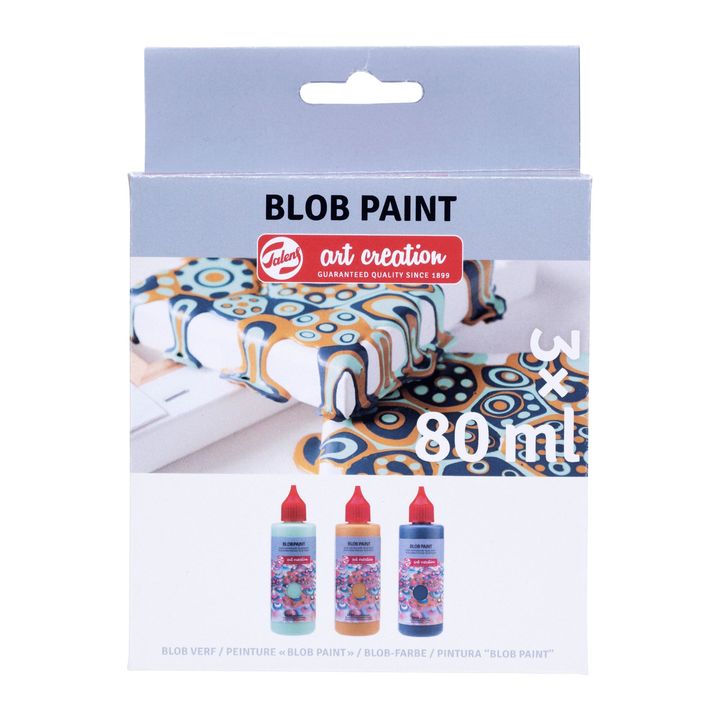 Zestaw kreatywny Art Creation Blob Paint mięta 3 x 80 ml | Artmie