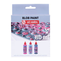 Zestaw kreatywny Art Creation Blob Paint różowy 3 x 80 ml | Artmie