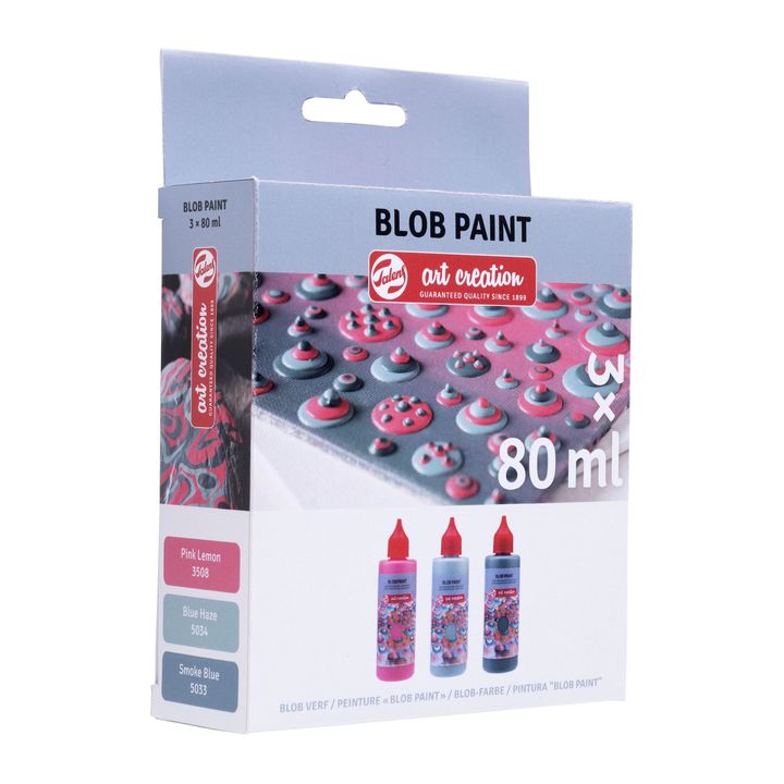 Zestaw kreatywny Art Creation Blob Paint różowy 3 x 80 ml | Artmie