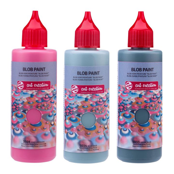 Zestaw kreatywny Art Creation Blob Paint różowy 3 x 80 ml | Artmie