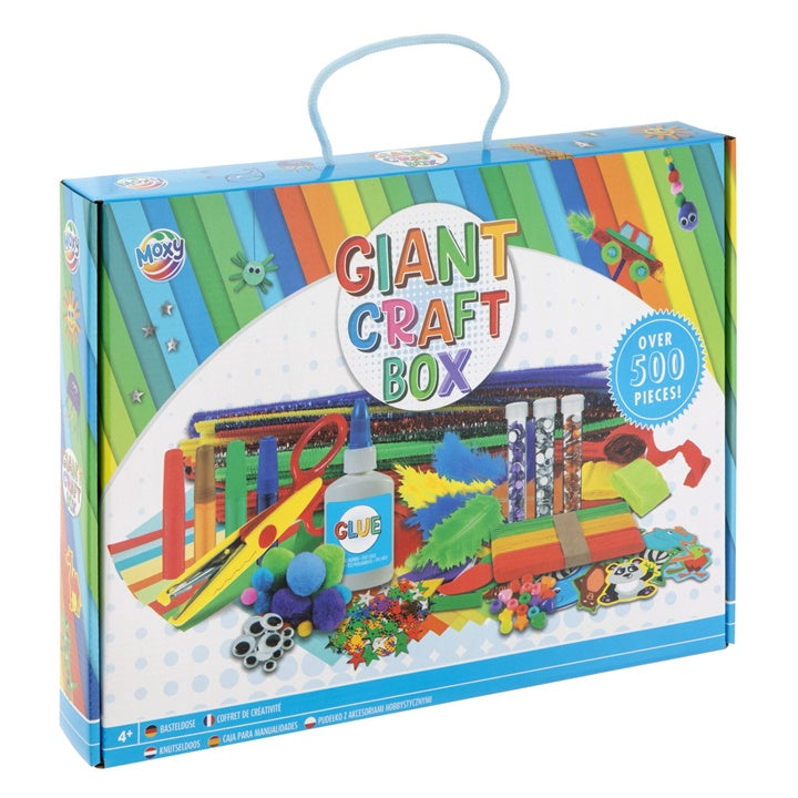 Zestaw kreatywny Giant Craft Box 500 elementów niebieski | Artmie