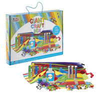 Zestaw kreatywny Giant Craft Box 500 elementów niebieski | Artmie