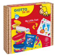 Zestaw kreatywny GIOTTO be-bè My Little Feet do odcisków dłoni i stóp – 5 szt.