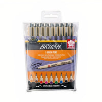 Zestaw kreatywnych cienkopisów SAKURA Pigma Brush / 9 szt | Artmie