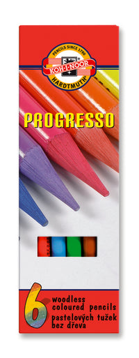 Zestaw kredek bezdrzewnych  PROGRESSO / 6 szt | Artmie
