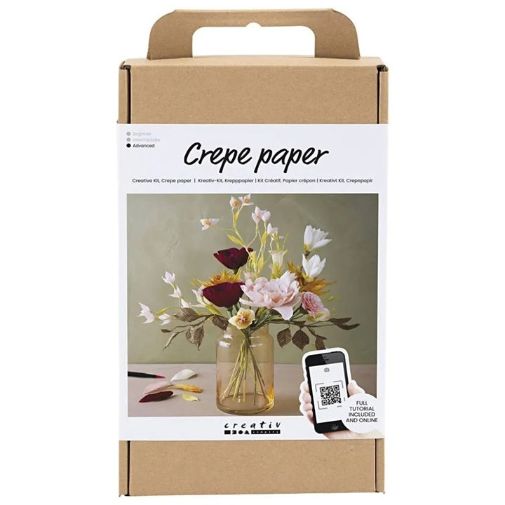Zestaw kwiatów z papieru krepowego | Artmie