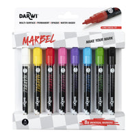 Zestaw markerów akrylowych DARWI Marbel 2 mm Bright