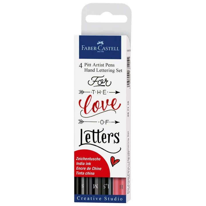 Zestaw markerów artystycznych PITT Hand Lettering Love | 4szt. | Artmie