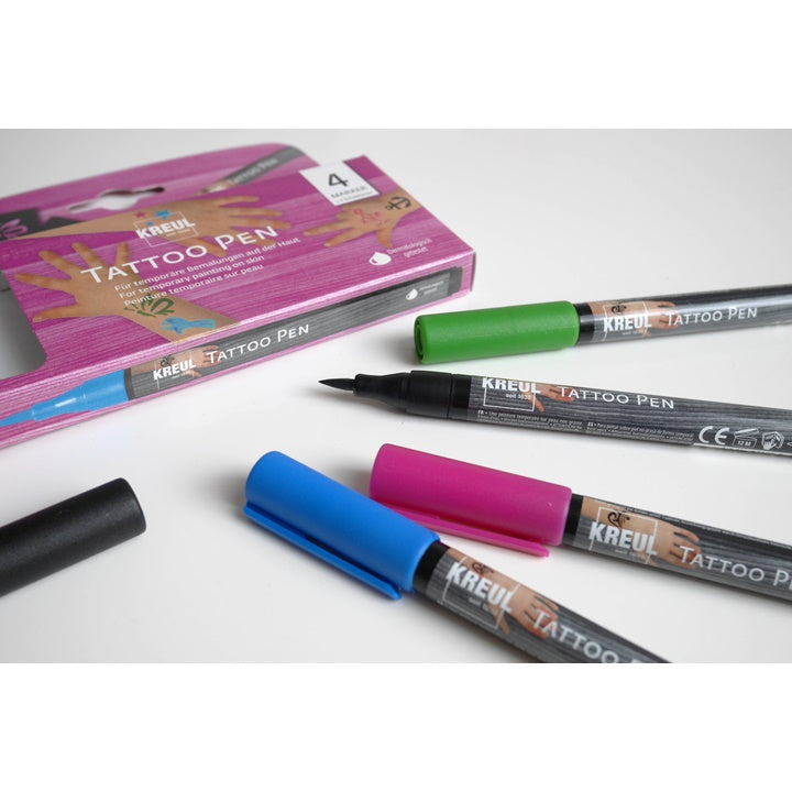 Zestaw markerów do ciała TATTOO pen KREUL -  4szt | Artmie