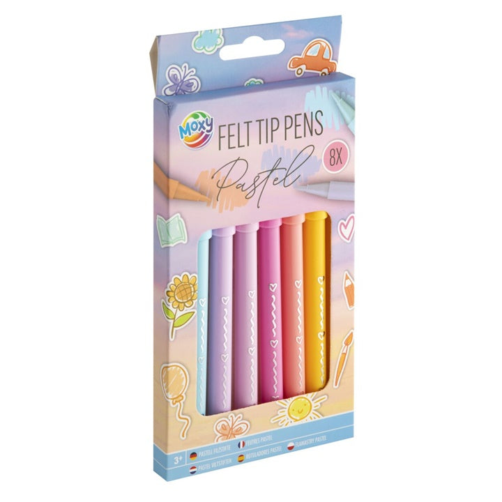 Zestaw markerów pastelowych 8 szt. | Artmie