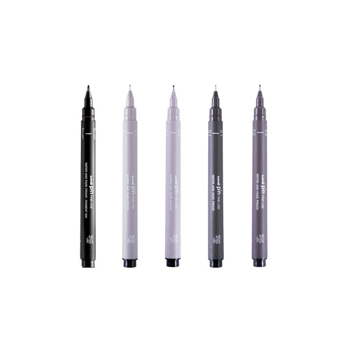 Zestaw markerów UNI PIN fineliner Elegant Tones 5 szt. | Artmie
