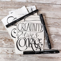 Zestaw markerów UNI PIN fineliner Love Lettering 5 szt. | Artmie