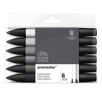 Zestaw markerów Winsor &amp; Newton Promarker - neutralne odcienie | Artmie