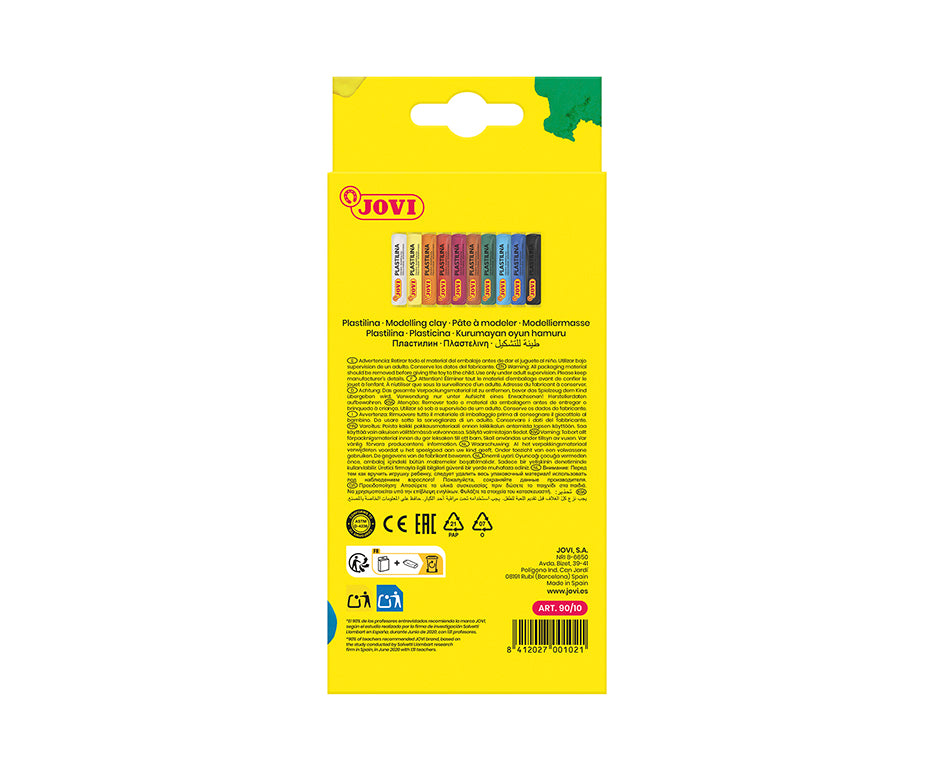 Zestaw mas plastycznych JOVI plastelina naturalna 10 x 15 g