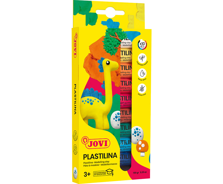 Zestaw mas plastycznych JOVI plastelina naturalna 10 x 15 g