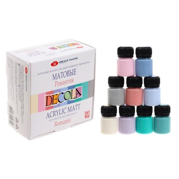 Zestaw matowych farb akrylowych Decola 9x20 ml | różne zestawy | Artmie