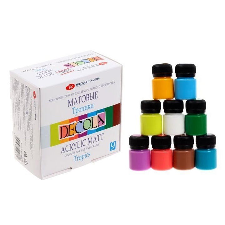 Zestaw matowych farb akrylowych Decola 9x20 ml | różne zestawy | Artmie