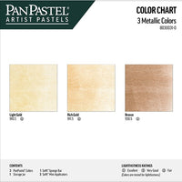 Zestaw metalicznych pasteli PanPastel - złoty | Artmie